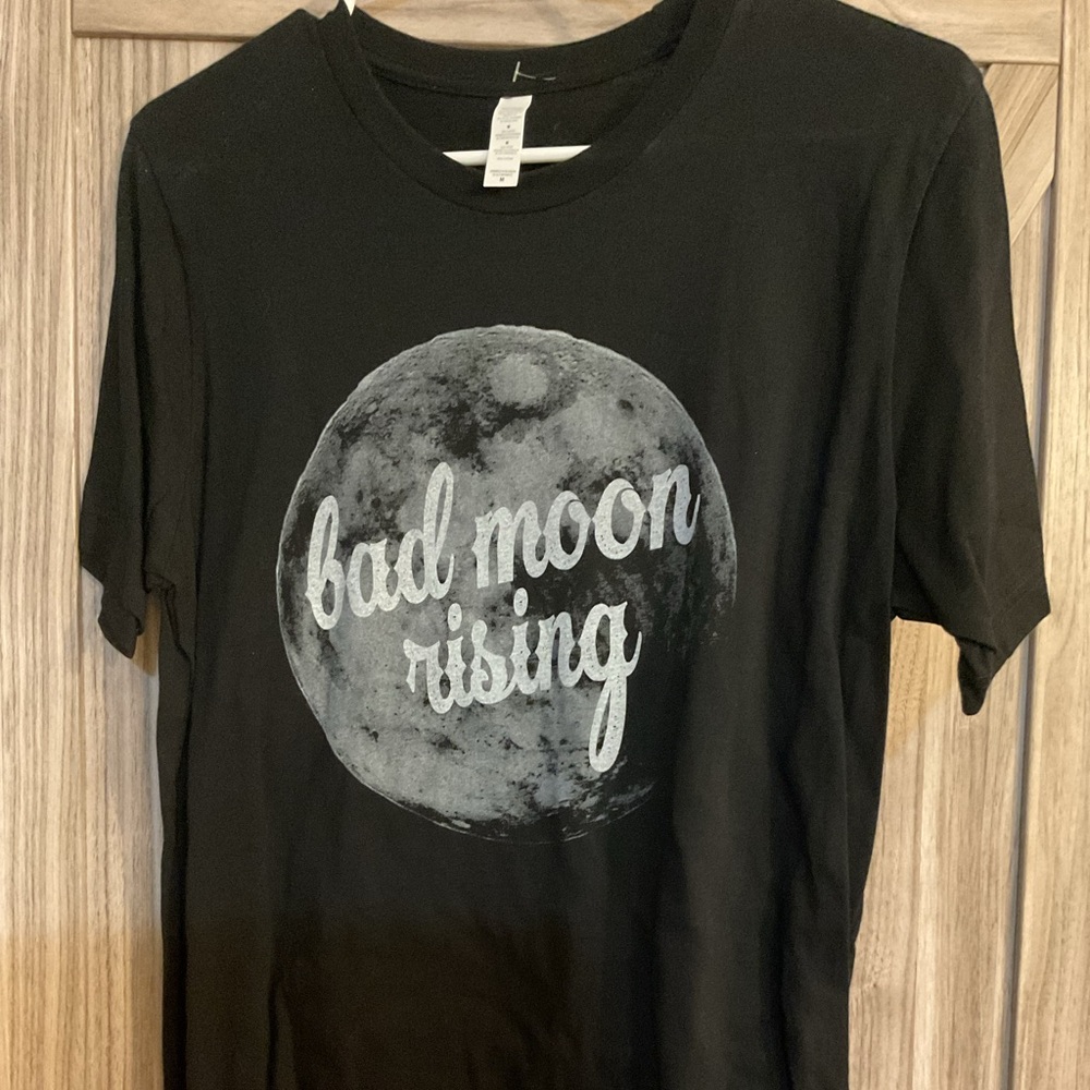 Black 'Bad Moon Rising' Graphic T-Shirt